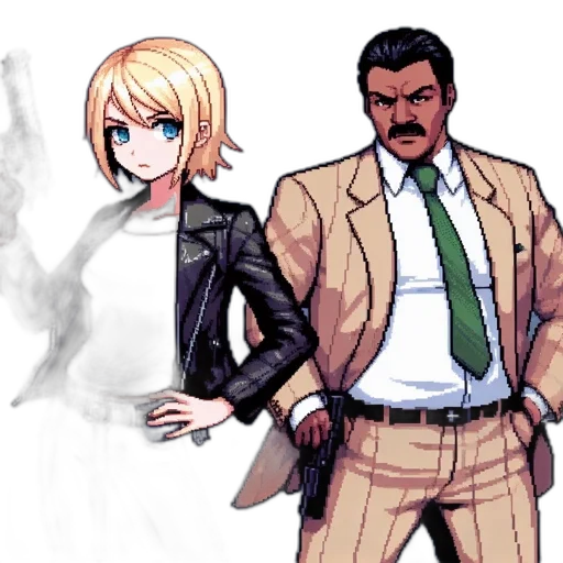 jacket, staff, concept art, comic book art transparent PNG cut-out