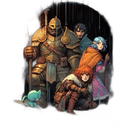 sword, concept art, comic book art, fantasy art transparent PNG cut-out