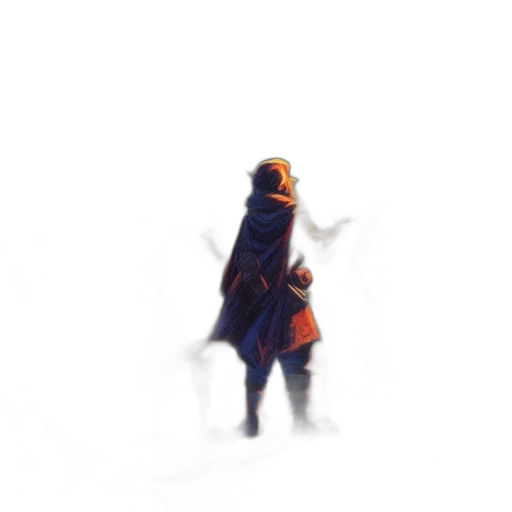 jacket, umbrella, robot, staff transparent PNG cut-out