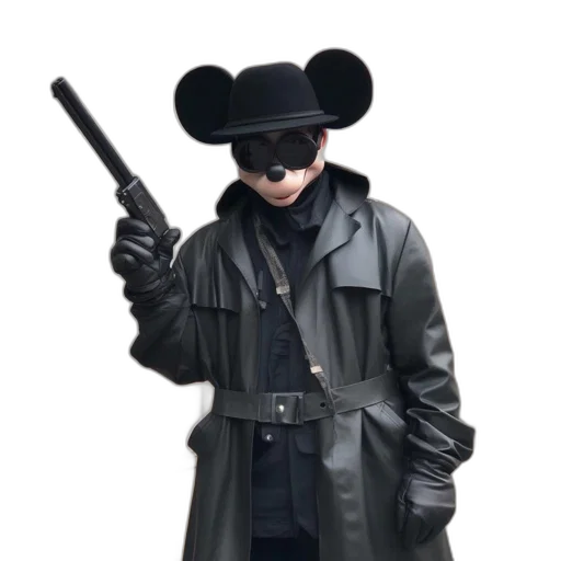 jacket, weapon, mask, hat transparent PNG cut-out