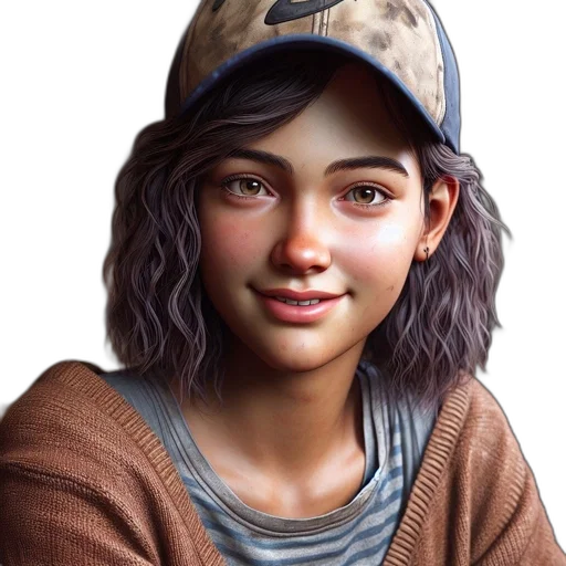 face, hat, photorealistic, concept art transparent PNG cut-out