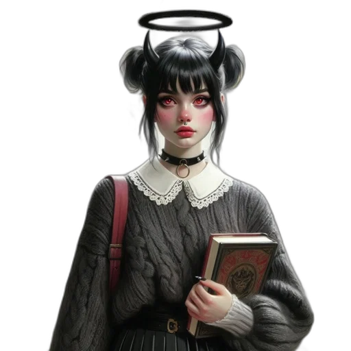 hat, staff, face, dress transparent PNG cut-out
