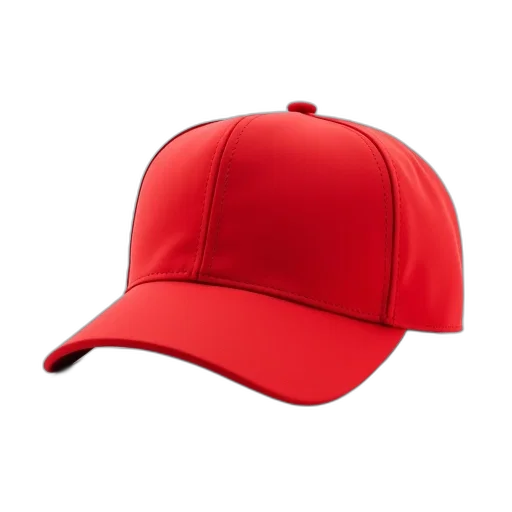 hat, crown, 3d render, red transparent PNG cut-out