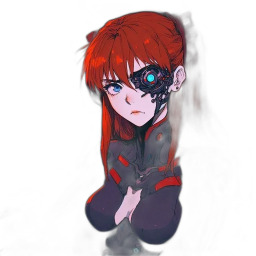 robot, mask, face, jacket transparent PNG cut-out