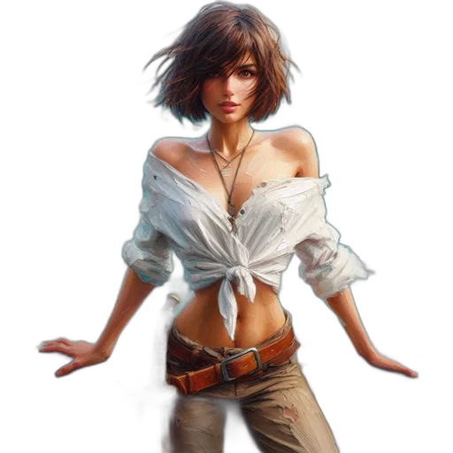 weapon, jacket, staff, dress transparent PNG cut-out