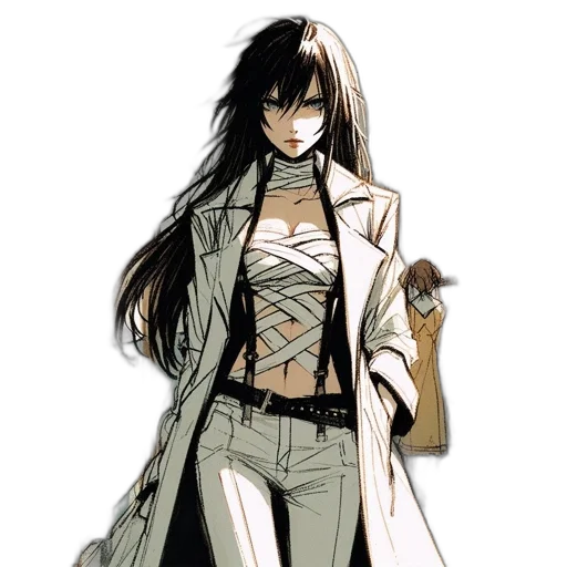 jacket, staff, jewelry, concept art transparent PNG cut-out