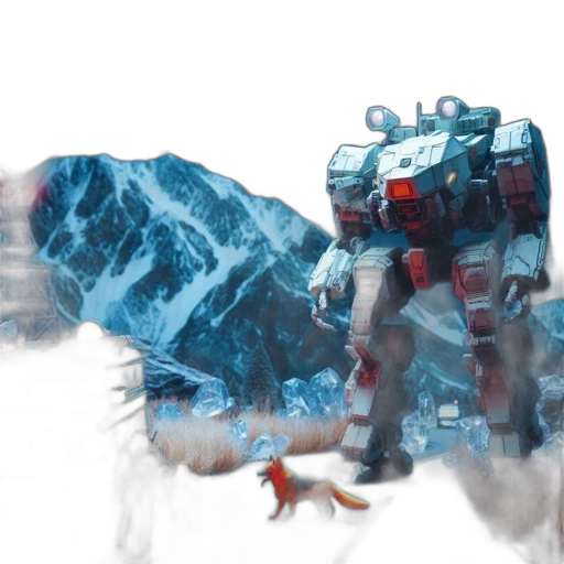 robot, creature, animal, concept art transparent PNG cut-out