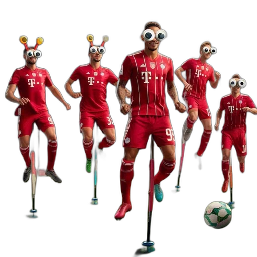 concept art, 3d render, cartoon, soccer transparent PNG cut-out