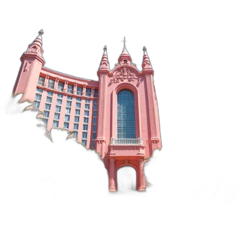building, 3d render, photorealistic, concept art transparent PNG cut-out