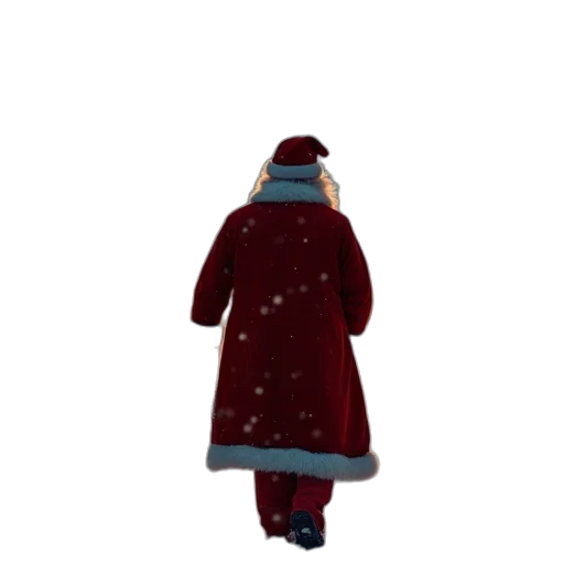 jacket, dress, hat, staff transparent PNG cut-out