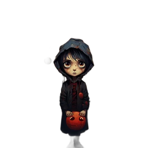 jacket, staff, dress, creature transparent PNG cut-out