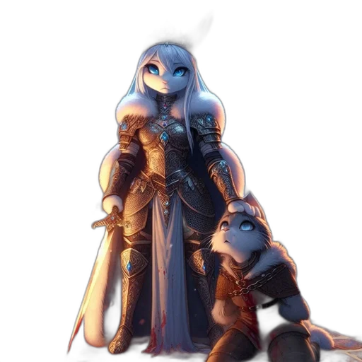 dragon, staff, sword, robot transparent PNG cut-out