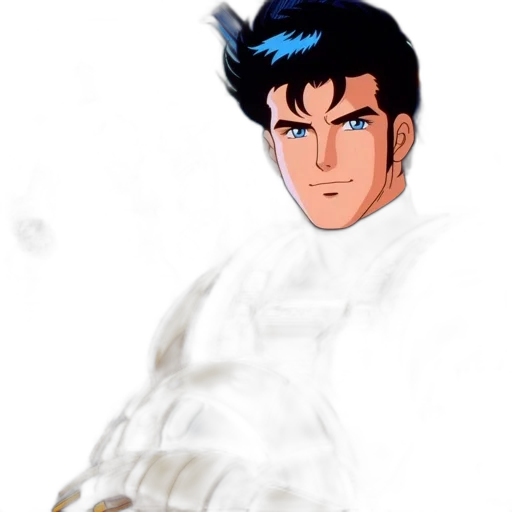 staff, jacket, sword, anime transparent PNG cut-out
