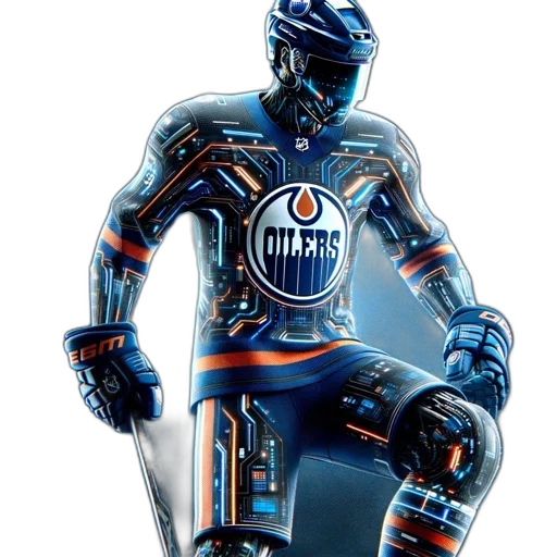 robot, concept art, edmonton, oilers transparent PNG cut-out