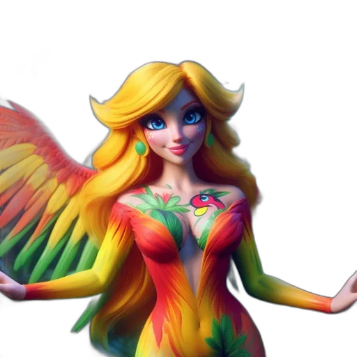 concept art, fantasy art, 3d render, cartoon transparent PNG cut-out