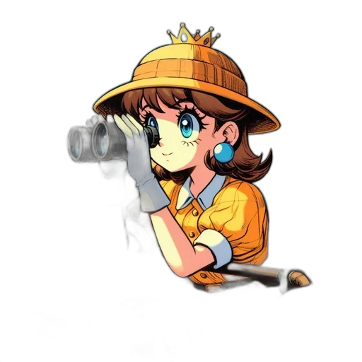 staff, weapon, hat, flower transparent PNG cut-out