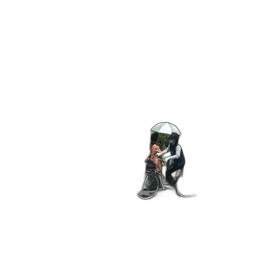 robot, creature, hat, staff transparent PNG cut-out