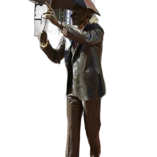 staff, umbrella, robot, hat transparent PNG cut-out