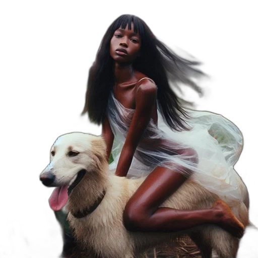 animal, creature, hair, photorealistic transparent PNG cut-out