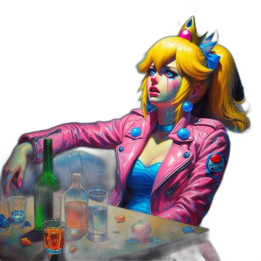 jacket, cyberpunk, vaporwave, concept art transparent PNG cut-out