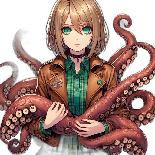 creature, animal, staff, jacket transparent PNG cut-out