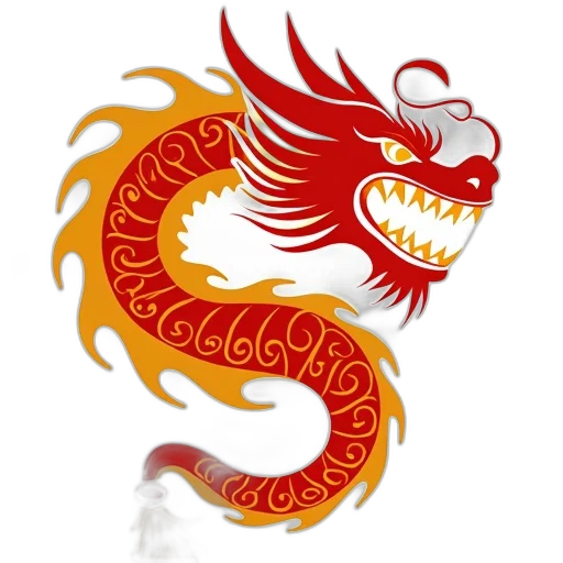 dragon, staff, fantasy art, 3d render transparent PNG cut-out