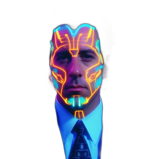 mask, face, staff, robot transparent PNG cut-out