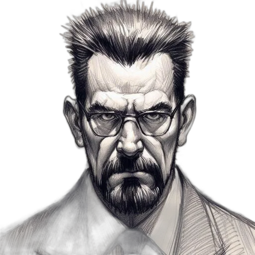face, staff, comic book art, concept art transparent PNG cut-out