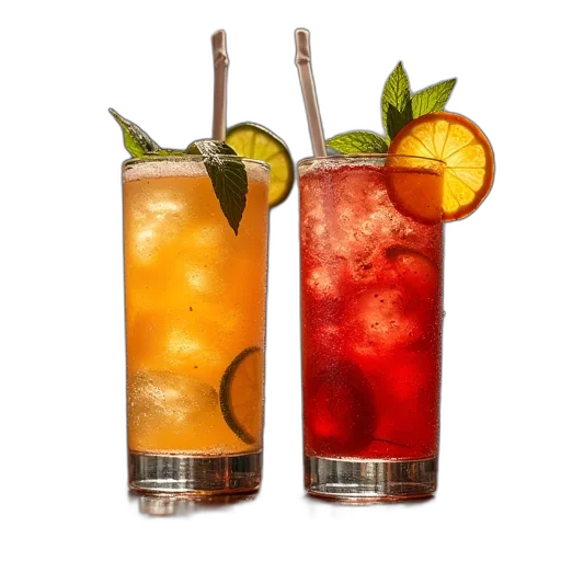 food, photorealistic, 3d render, two transparent PNG cut-out