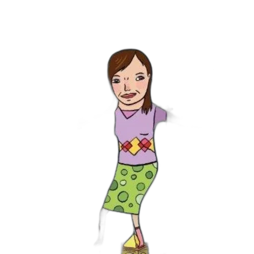 dress, staff, cartoon, pixel art transparent PNG cut-out