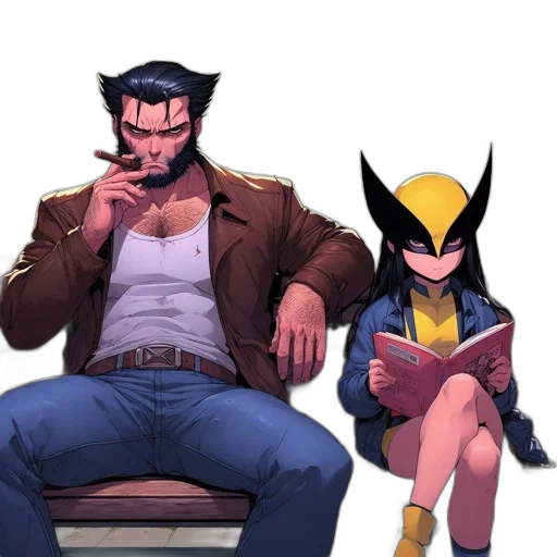 jacket, comic book art, concept art, pixel art transparent PNG cut-out