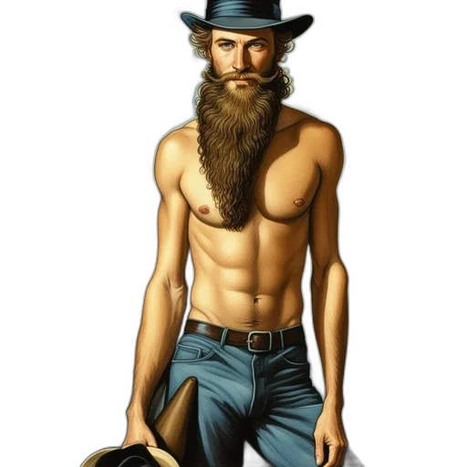 hat, fantasy art, photorealistic, concept art transparent PNG cut-out