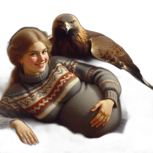 animal, creature, oil painting, photorealistic transparent PNG cut-out