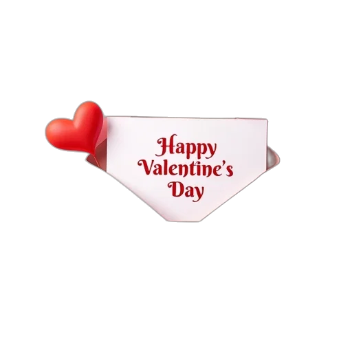 valentine, day, card, envelope transparent PNG cut-out