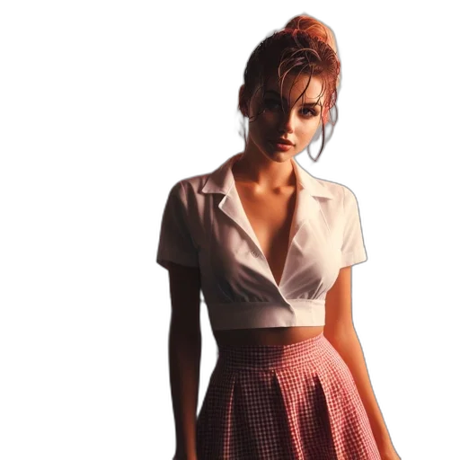 dress, jacket, photorealistic, oil painting transparent PNG cut-out