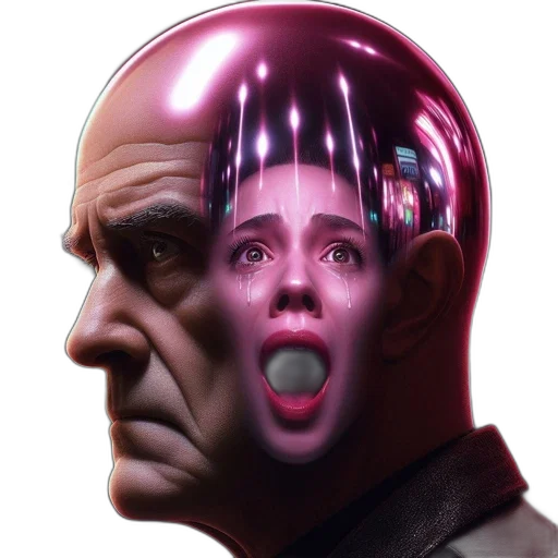 robot, face, mask, creature transparent PNG cut-out