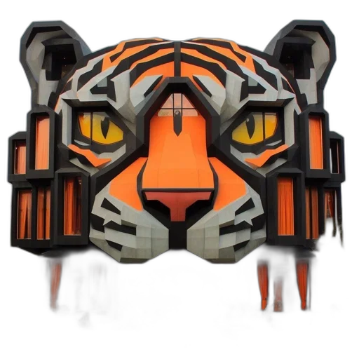 mask, animal, creature, 3d render transparent PNG cut-out