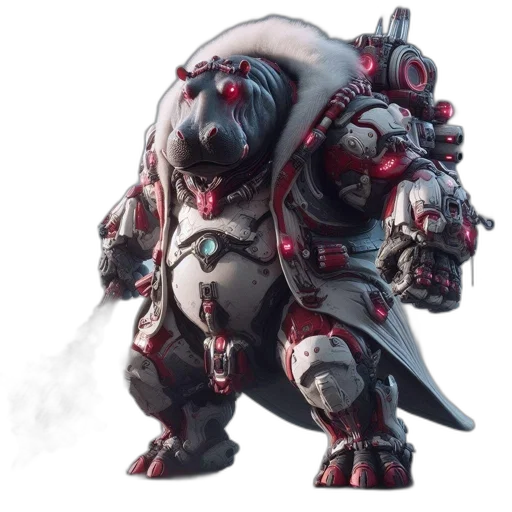 robot, weapon, creature, dragon transparent PNG cut-out