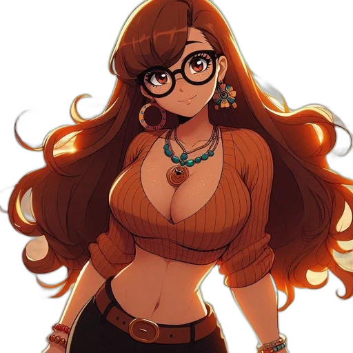 dress, staff, jewelry, hair transparent PNG cut-out