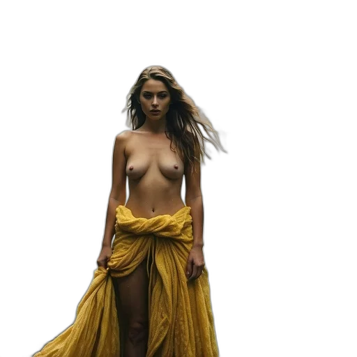 dress, jewelry, hair, jacket transparent PNG cut-out