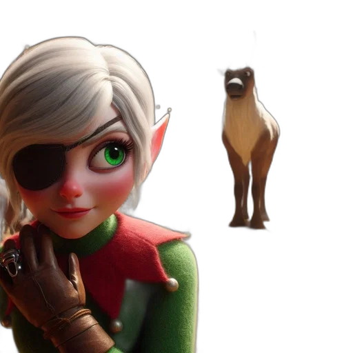 creature, face, concept art, 3d render transparent PNG cut-out