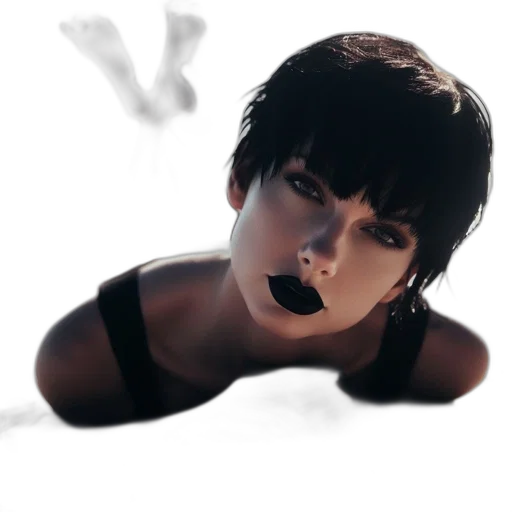 face, mask, creature, photorealistic transparent PNG cut-out