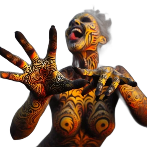 mask, face, jewelry, creature transparent PNG cut-out