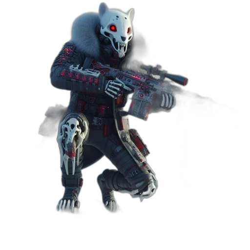 mask, creature, weapon, robot transparent PNG cut-out