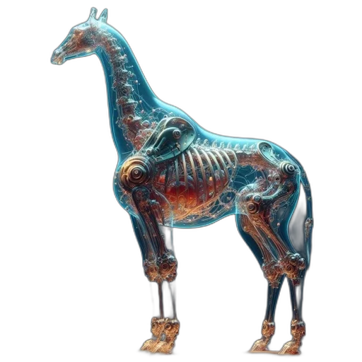 animal, creature, dragon, robot transparent PNG cut-out