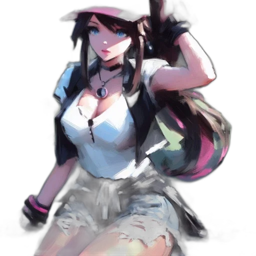 hat, staff, dress, weapon transparent PNG cut-out