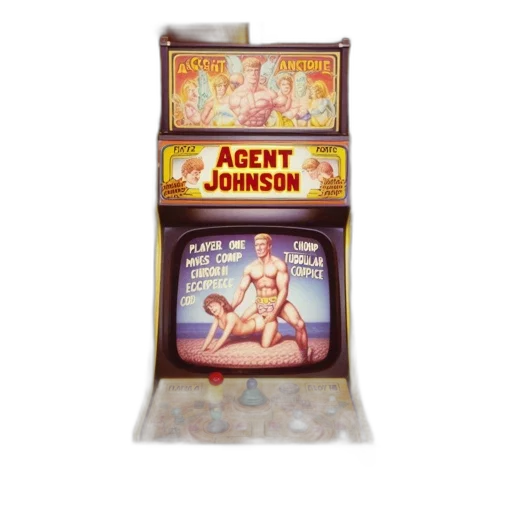agent, johnson, arcade, game transparent PNG cut-out