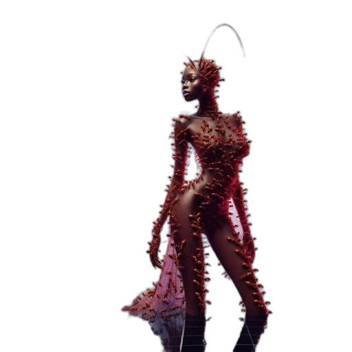 creature, staff, robot, dress transparent PNG cut-out