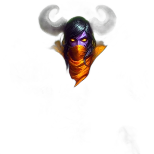 mask, staff, face, weapon transparent PNG cut-out