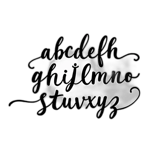 jewelry, cursive, handwritten, alphabet transparent PNG cut-out